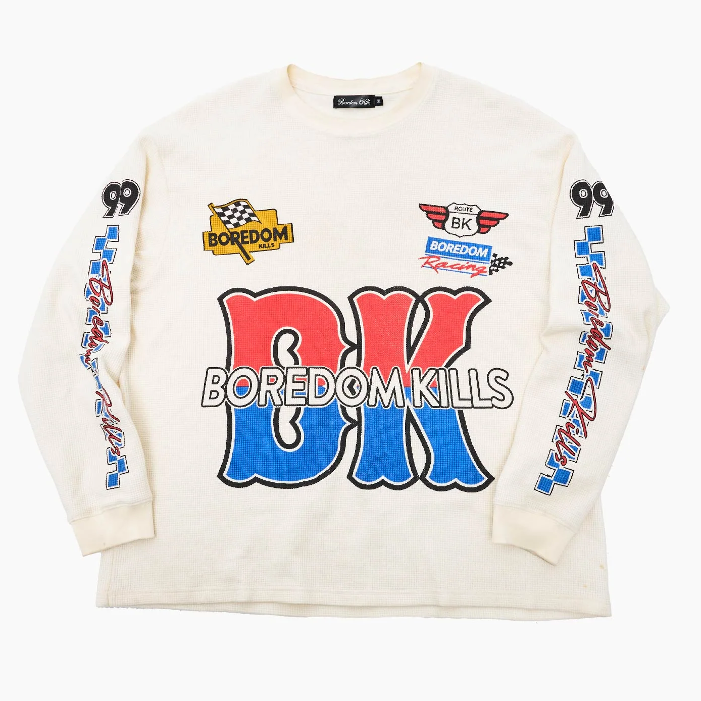 Boredom Kills BK Racing Thermal Cream L/S Shirt