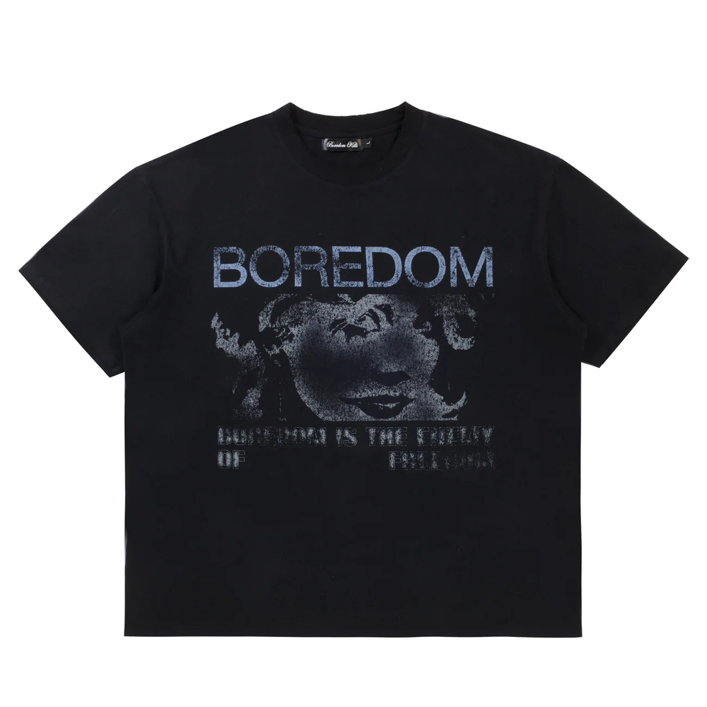 Boredom Kills Enemy Black Tee