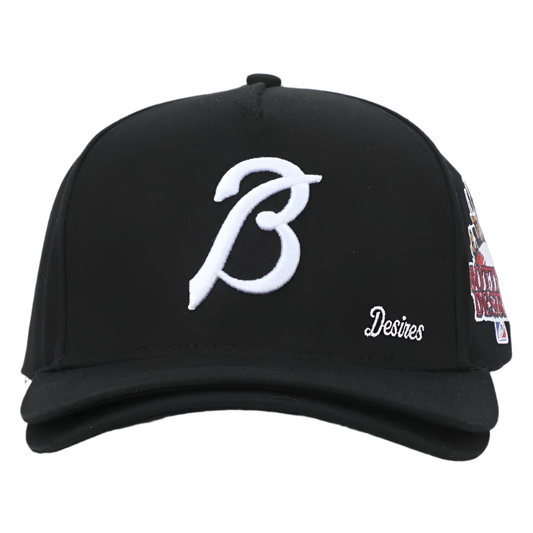 Bottega Desires Double Brim Black Hat