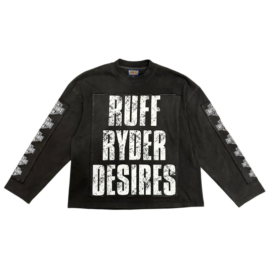 Bottega Desires Ruff Ryder Black Longsleeve Tee