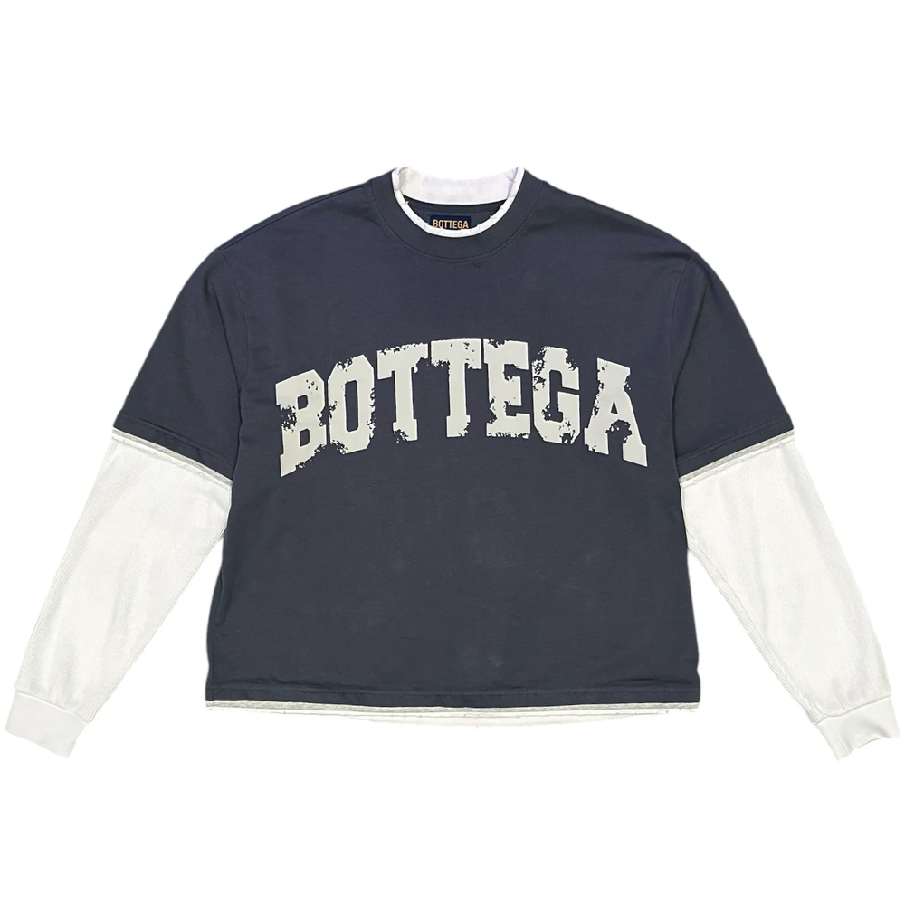 Bottega Desires War Navy Longsleeve Tee