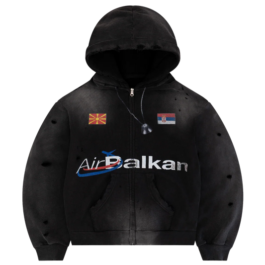 Bravest Studios Balkan Black Zip Up Hoodie