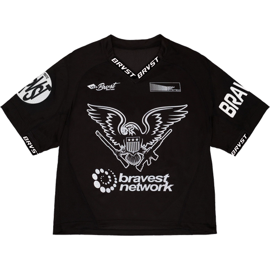 Bravest Studios Eagle Lacrosse Black Jersey