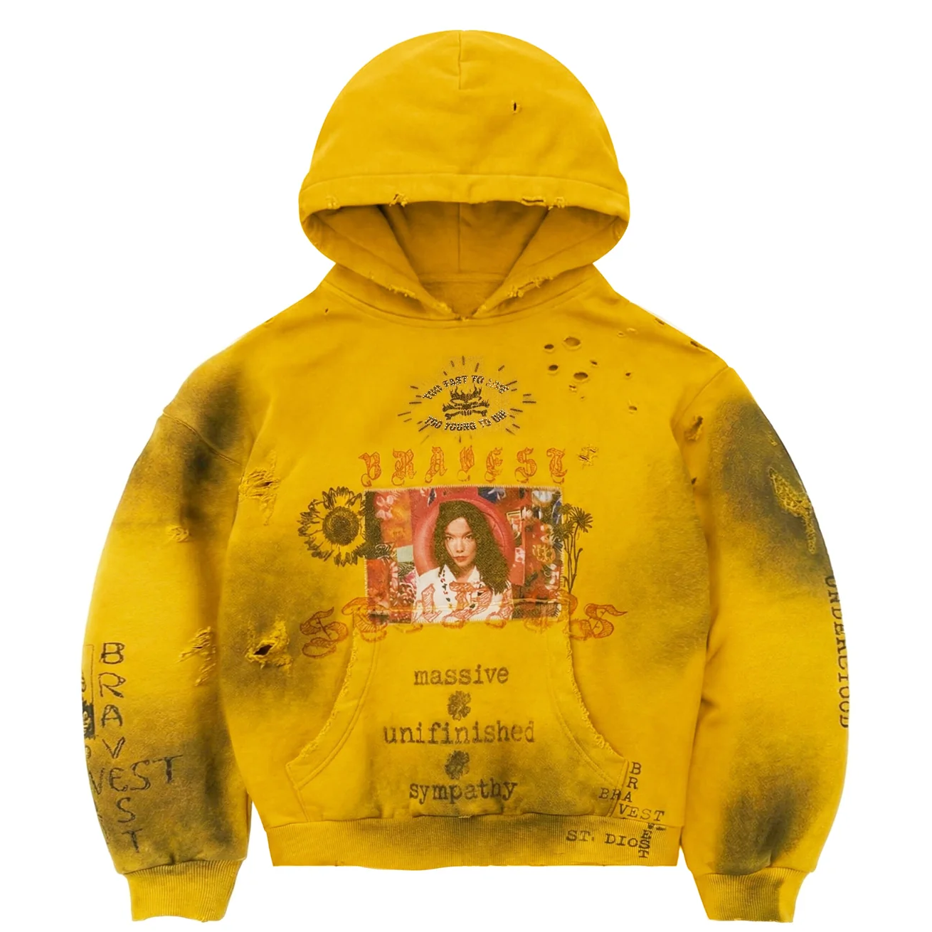 Bravest Studios Heirloom Yellow Hoodie