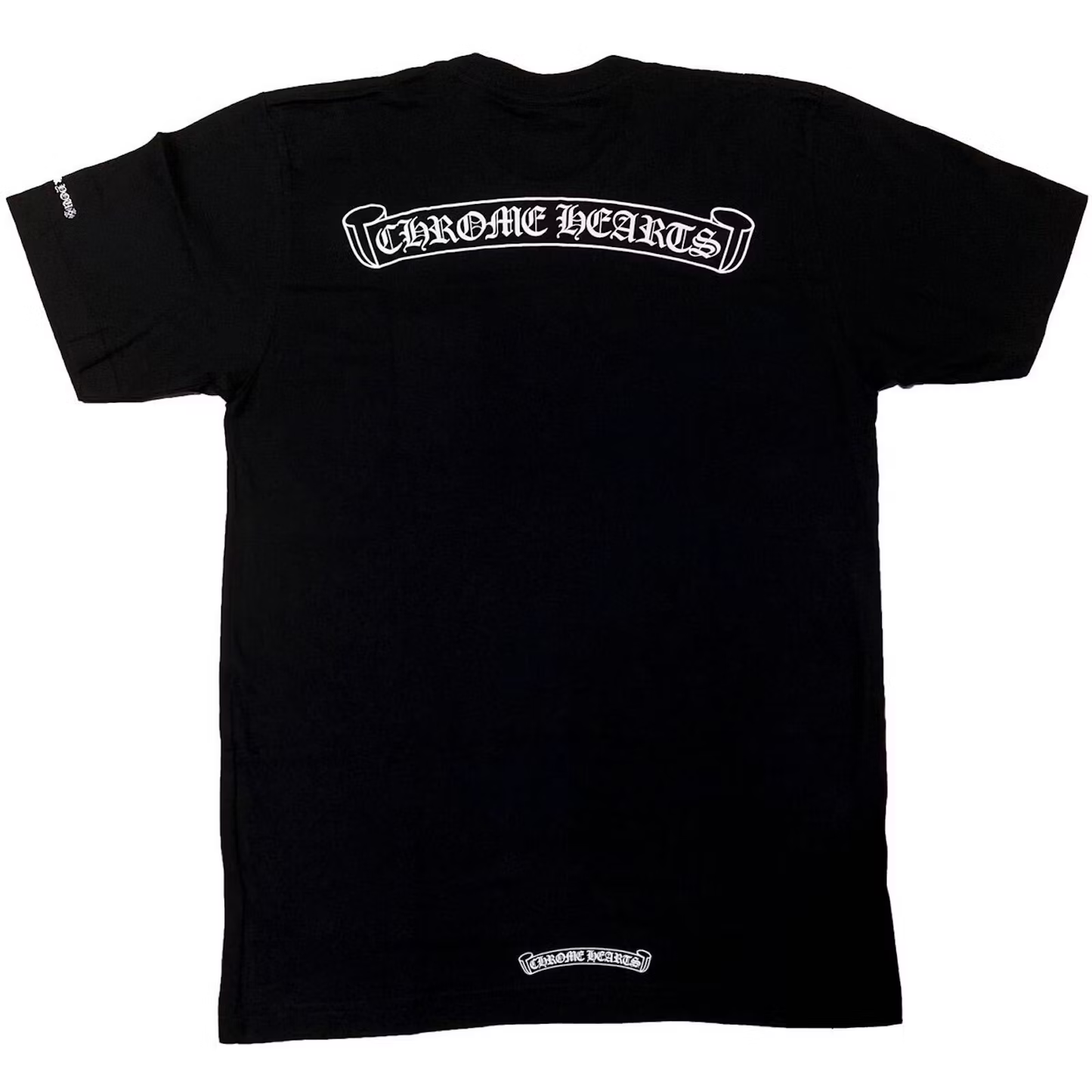 Chrome Hearts Scroll Logo Black Pocket Tee