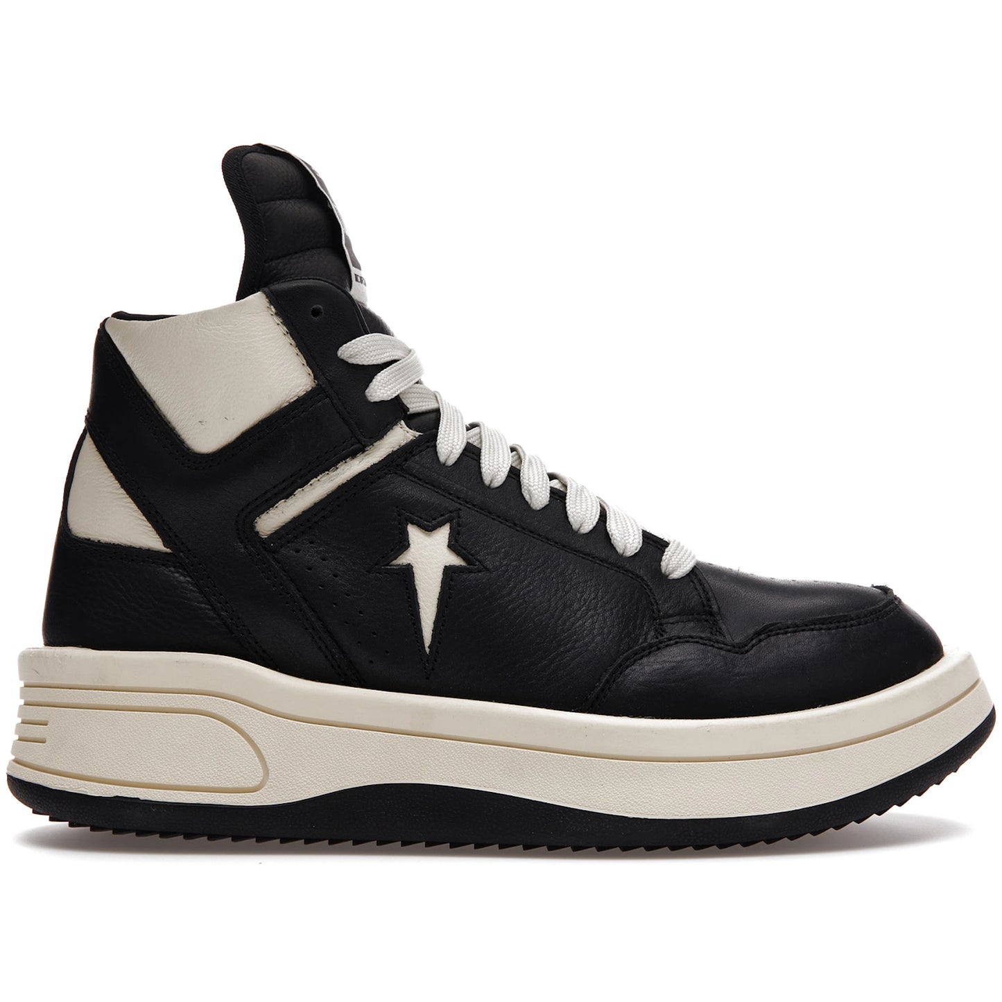 Rick Owens DRKSHDW Converse TURBOWPN Mid Black Cloud Cream