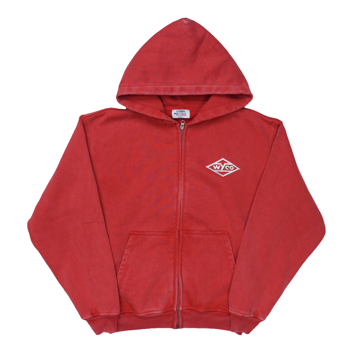 WyCo Clipboard Vintage Red Zip Hoodie