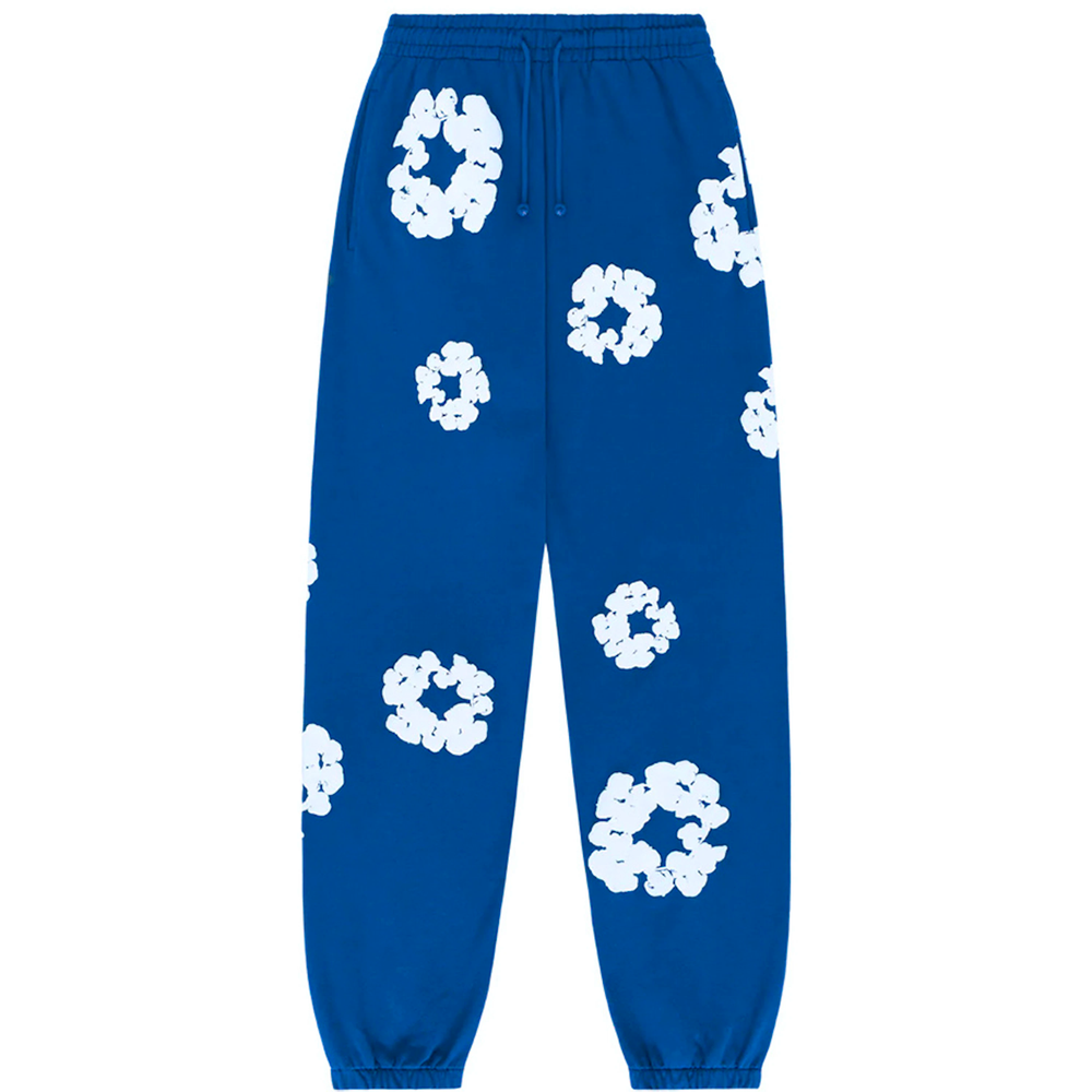 Denim Tears The Cotton Wreath Blue Sweatpants