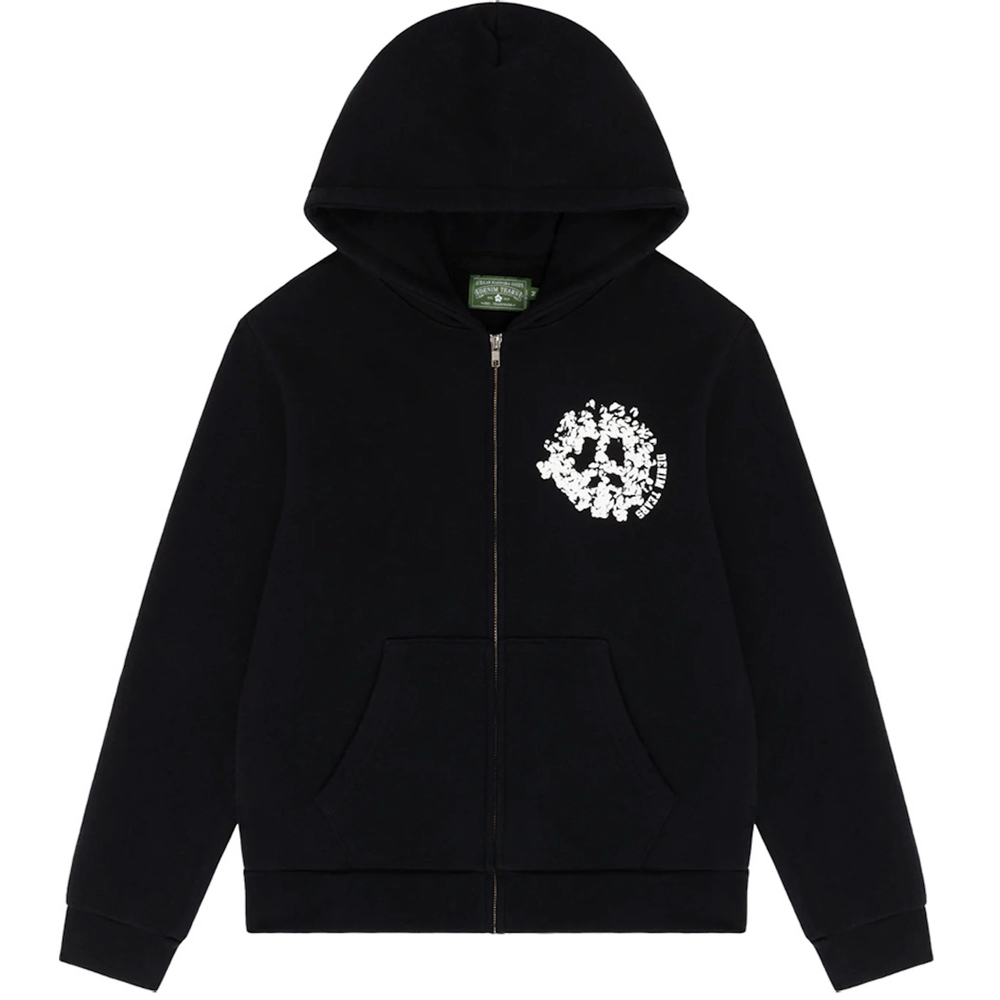 Denim Tears University Black Zip Up Hoodie