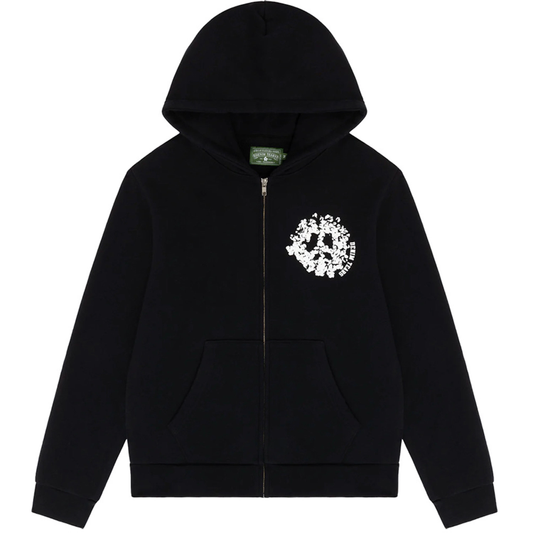 Denim Tears University Black Zip Up Hoodie