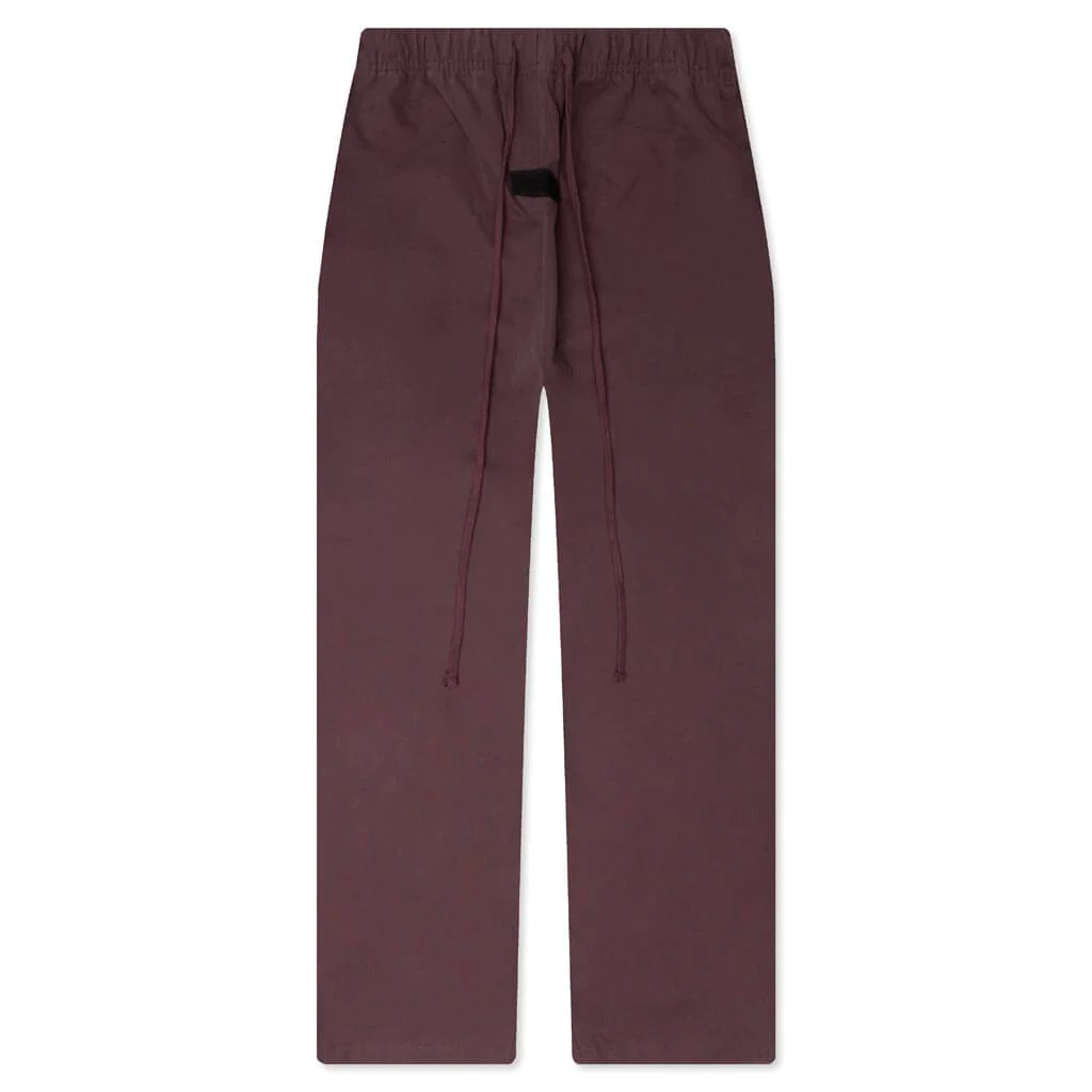 Fear Of God Essentials Plum Relaxed Trousers