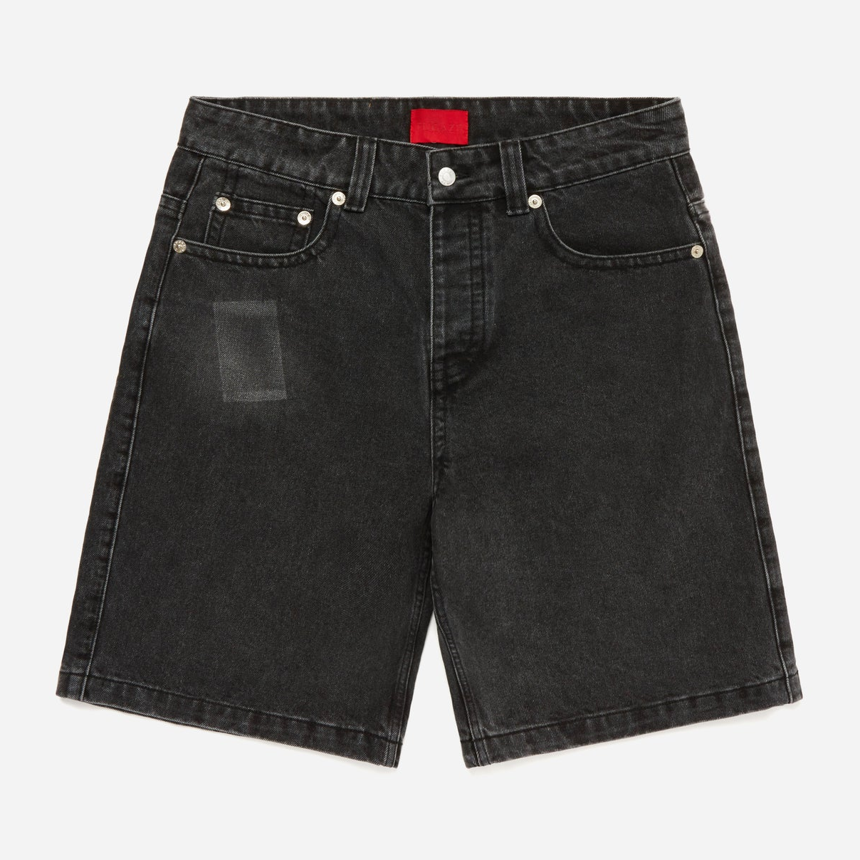 Fugazi Novelty Washed Black Denim Shorts