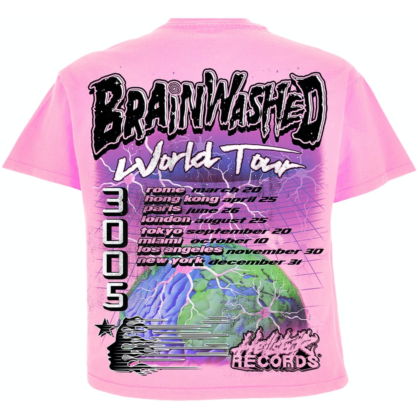 Hellstar Brainwashed World Tour Pink Tee