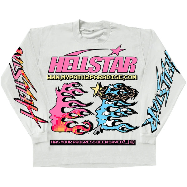 Hellstar Pixel L/S White Tee