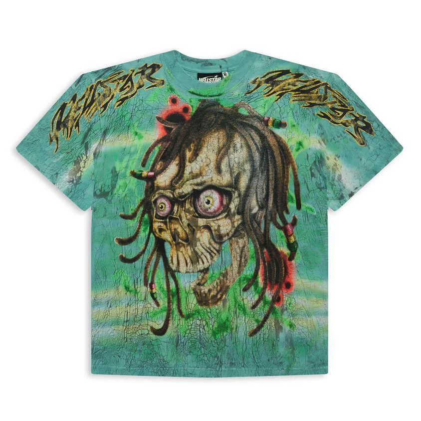 Hellstar Complexcon Rasta Skull Tie Dye Tee