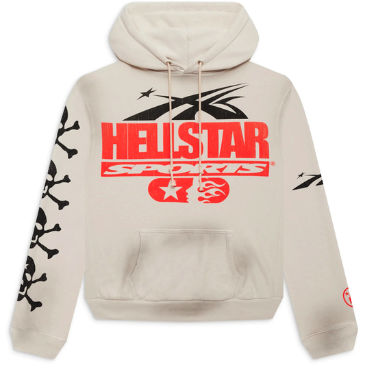 Hellstar If You Dont Like Us Beat Us White Hoodie
