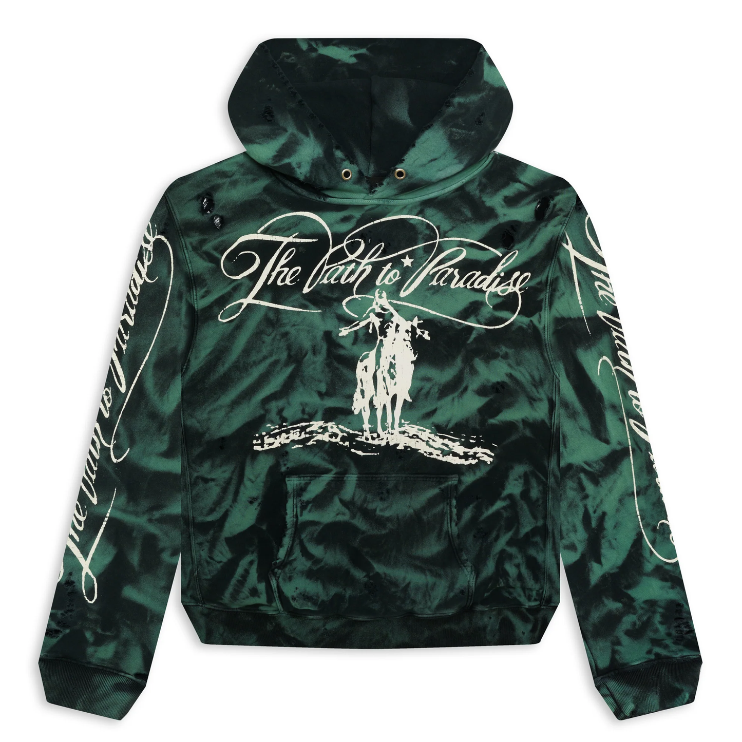 Hellstar Paradise Green Marble Hoodie