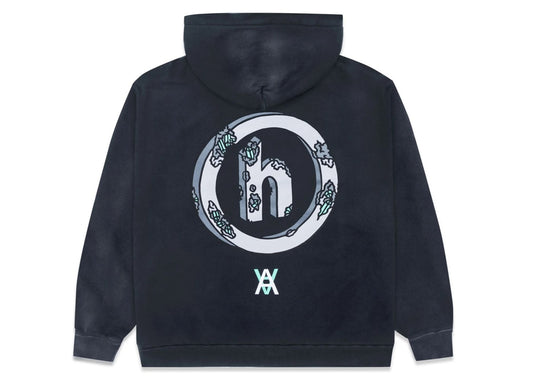 Hidden NY Eroded Black Hoodie