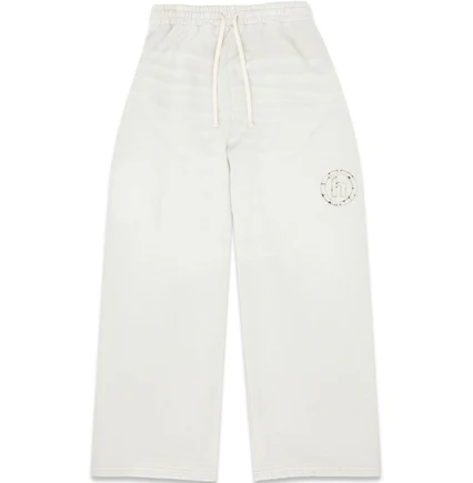 Hidden NY Applique Wide Leg Natural Sweatpants