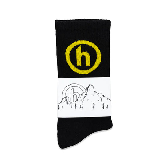 Hidden NY Black Yellow Socks