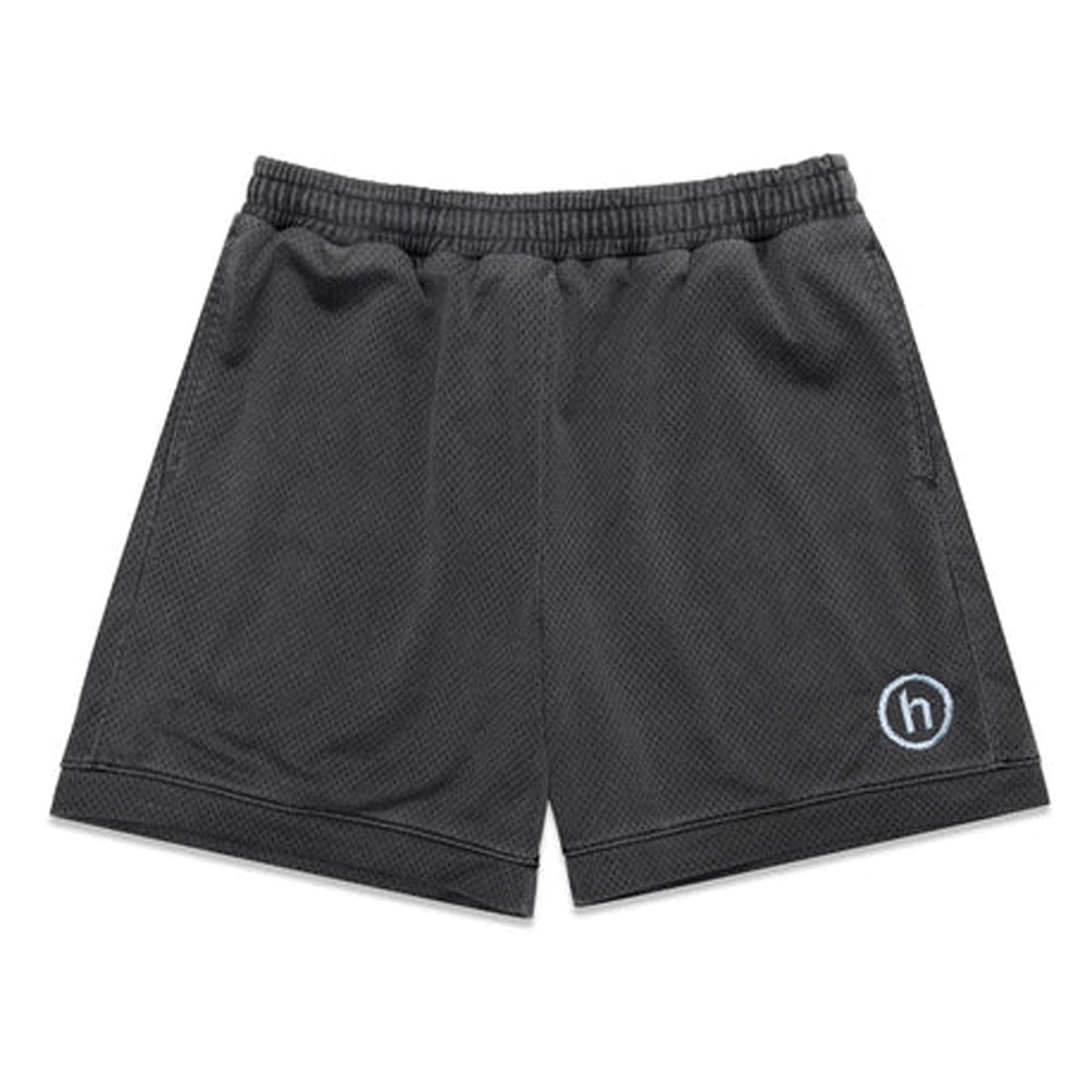 Hidden NY H Logo Mesh Charcoal Shorts