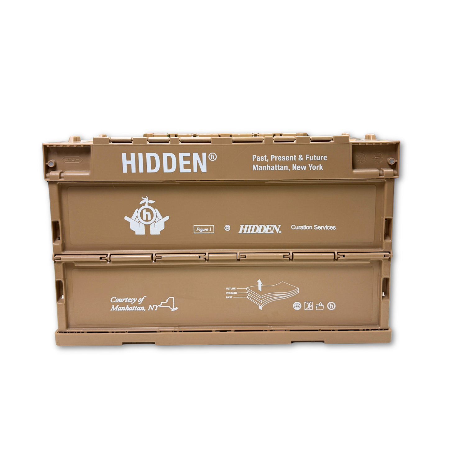 Hidden Stackable Tan Full Size Crate