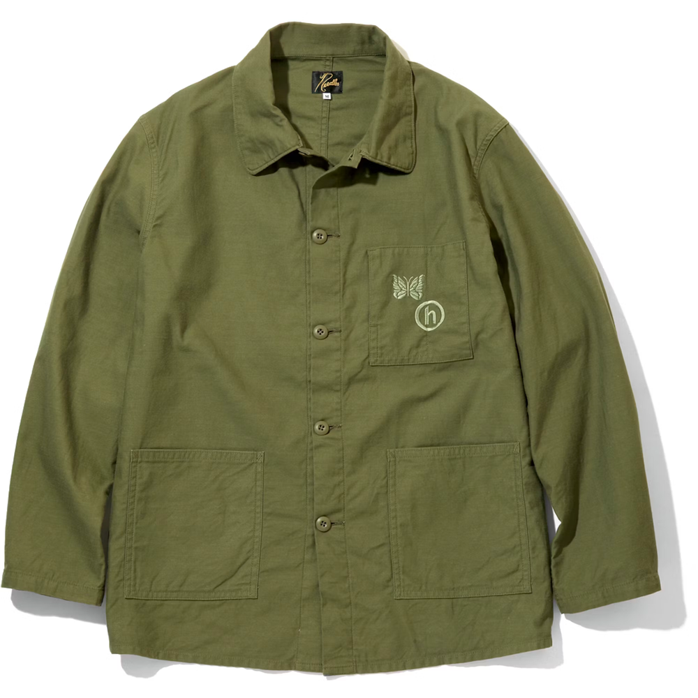 Hidden x Needles Olive Coverall Jacket