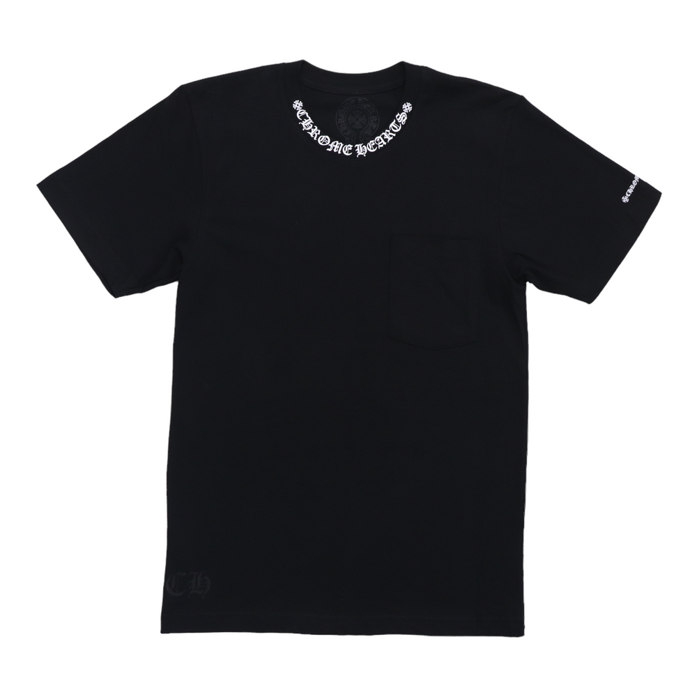 Chrome Hearts Black Short Sleeve Pocket Tee