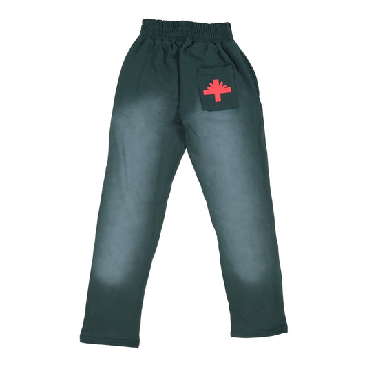 Vertabrae C-2 Washed Forest Green Sweatpants