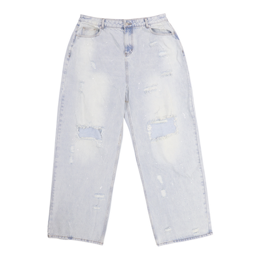 OTW Paint Splatter Light Wash Denim