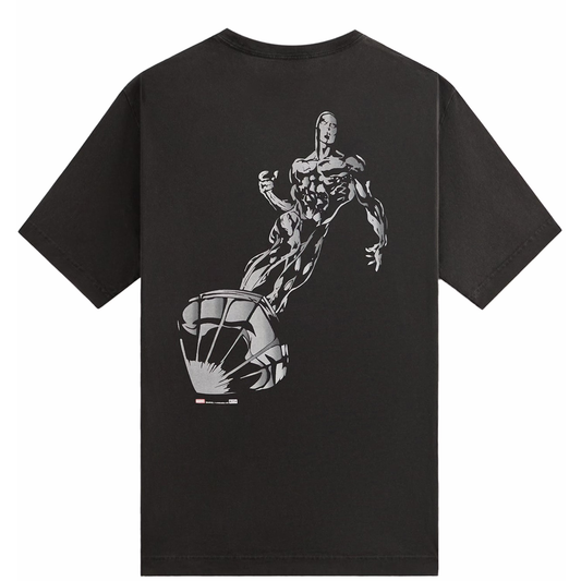 Kith x Marvel Silver Surfer Vintage Black Tee