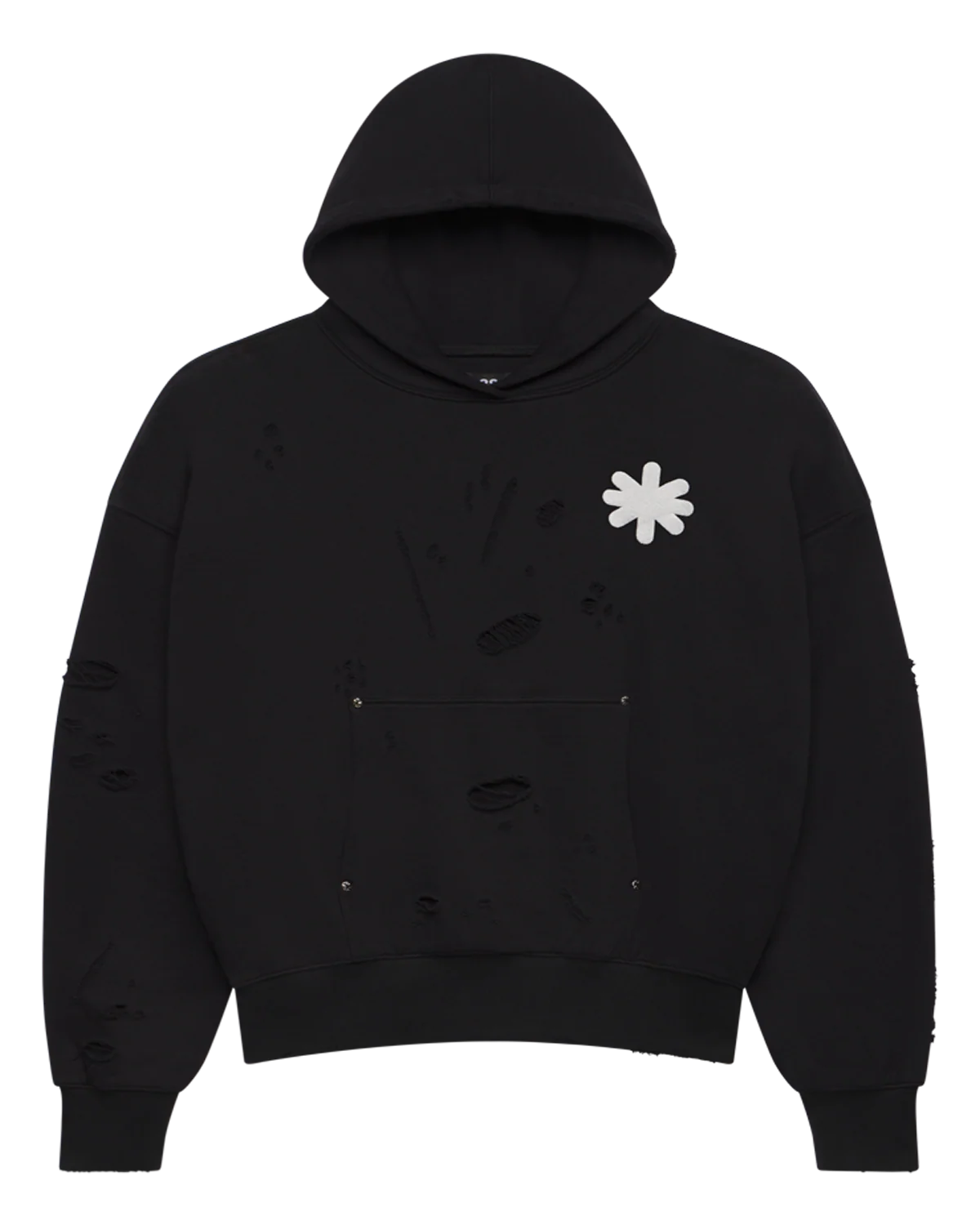 Lost Shdws Dstry Dbl Layer Logo Black Hoodie