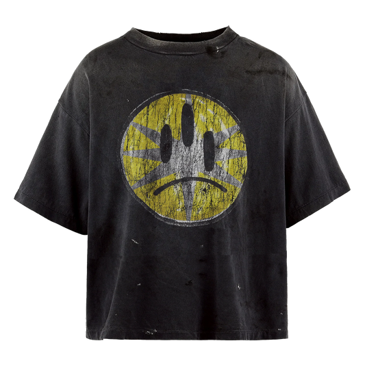 Lost Shdws Frown Washed Black Tee