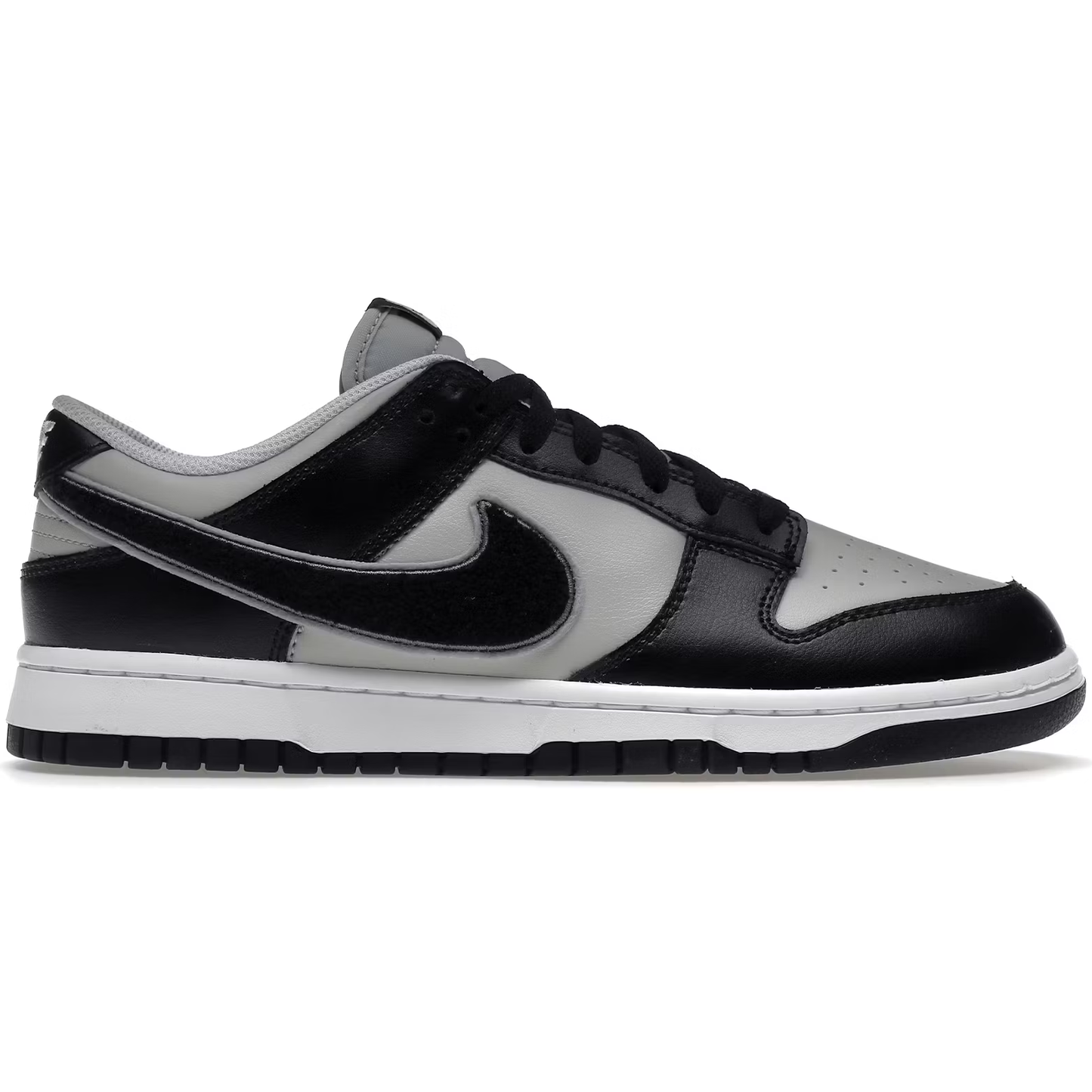 Nike Dunk Low Chenille Swoosh Black Grey