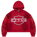 OTW Biker Red Zip Up Hoodie