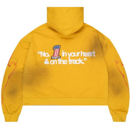 OTW Biker Yellow Zip Up Hoodie