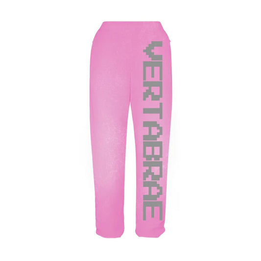 Vertabrae C-2 Washed Pink & Grey Sweatpants
