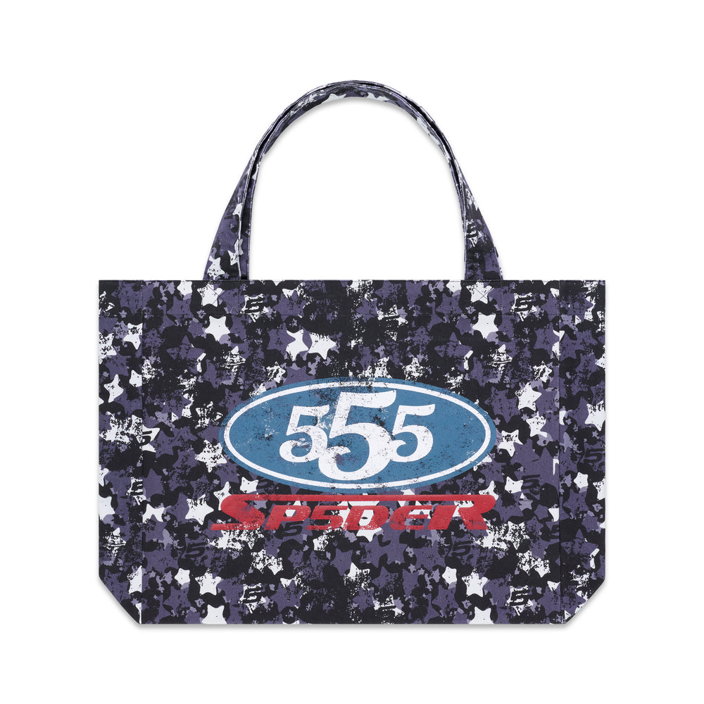 SP5DER R5cing Tote Bag Blue Camo