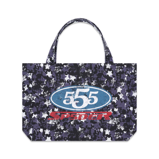 SP5DER R5cing Tote Bag Blue Camo
