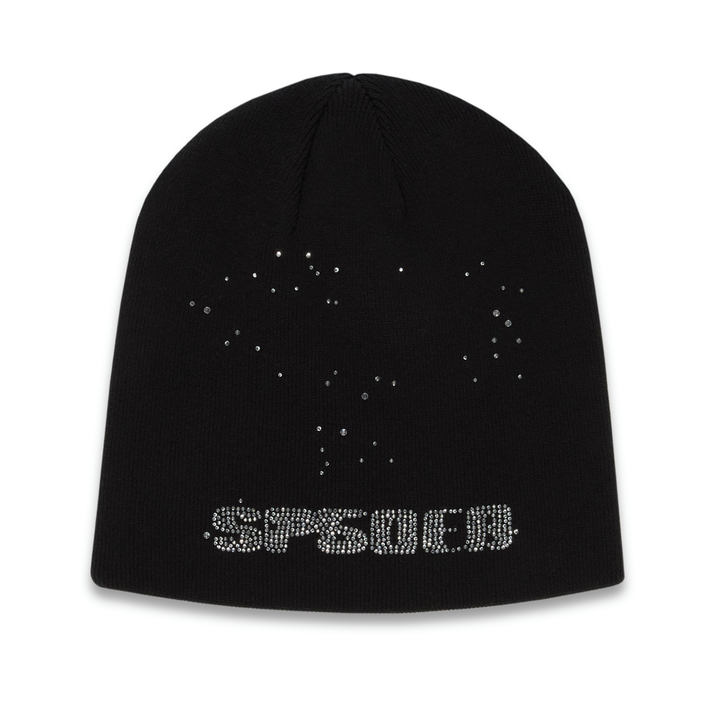 Black rhinestone Sp5der beanie