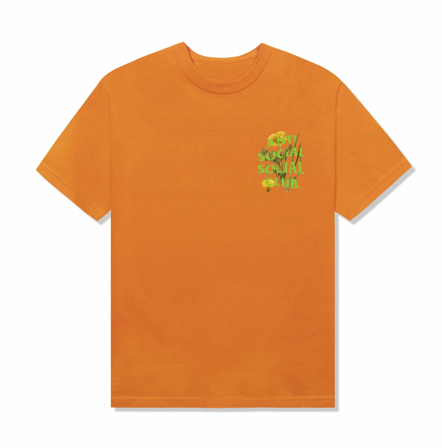 Orange anti social 2024 social club shirt