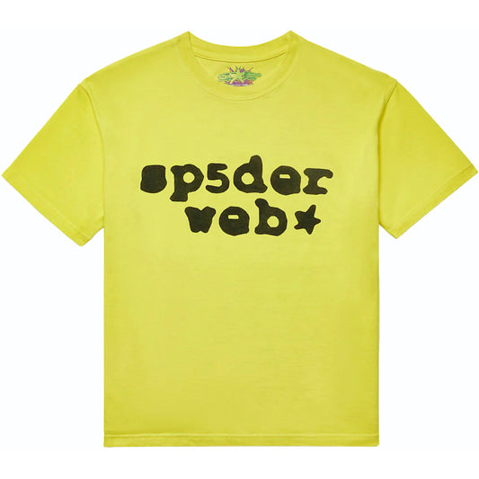 Sp5der Web Yellow Black Tee