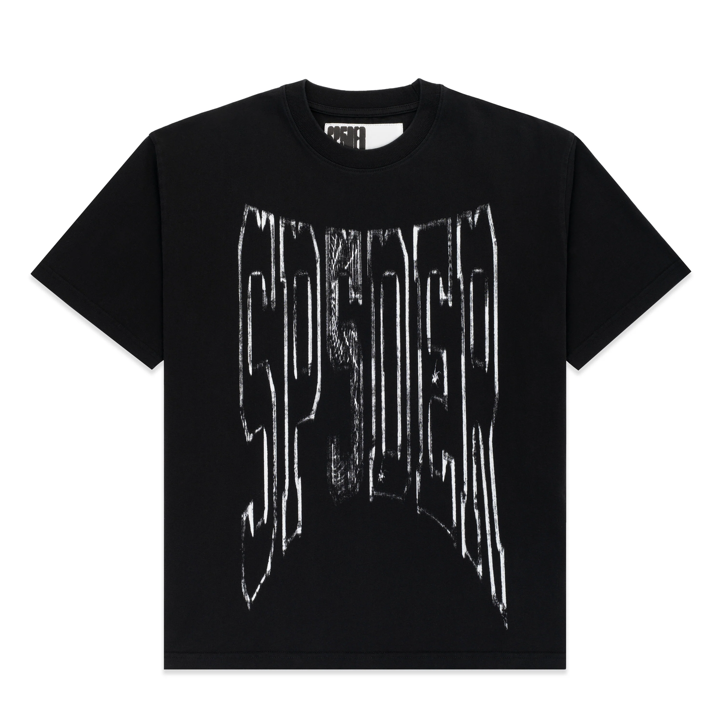 Sp5der Diffused Collegiate Black Tee