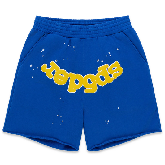 Sp5der OG Logo Blue Sweatshort