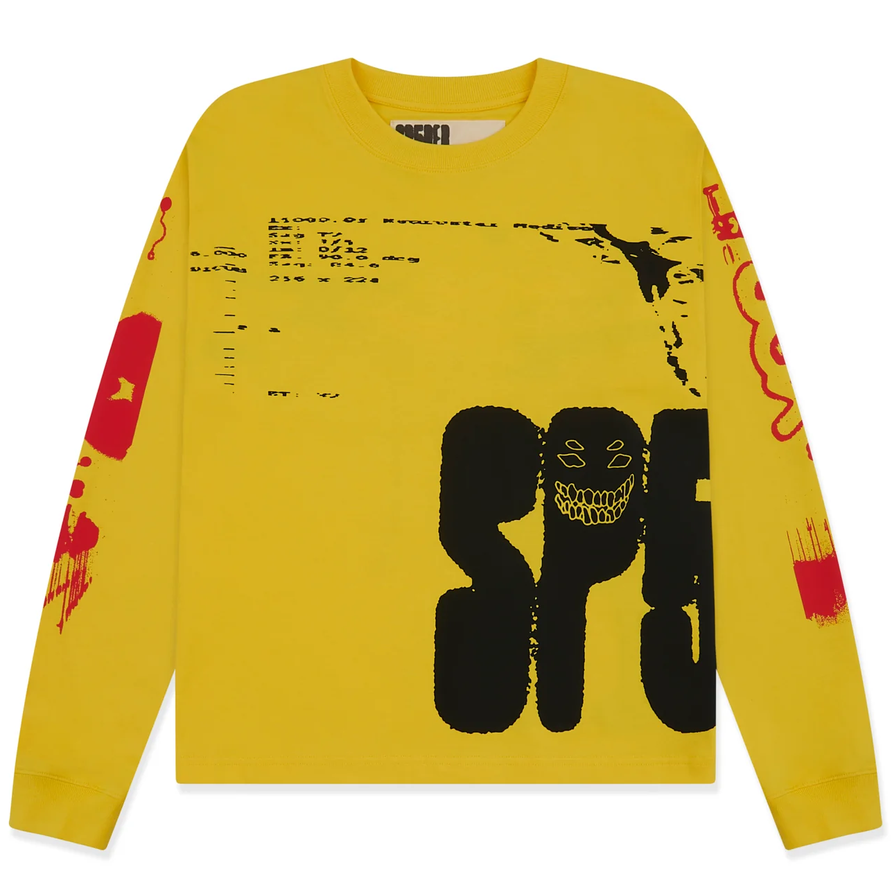 Sp5der X-Ray Yellow Long Sleeve Tee