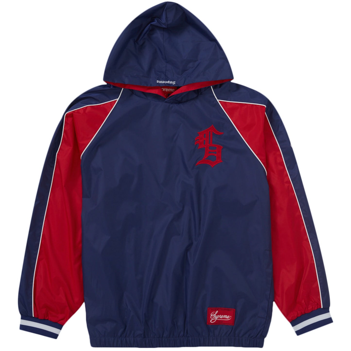 Supreme Hooded Warm Up Navy Pullover