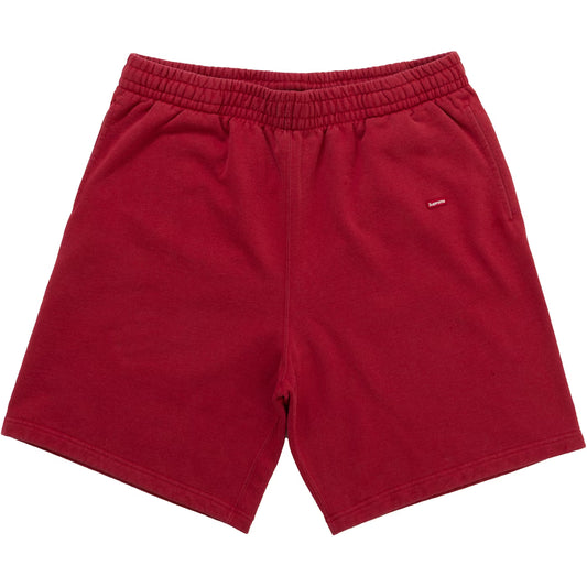 Supreme Small Box Logo Red Overdyed Shorts