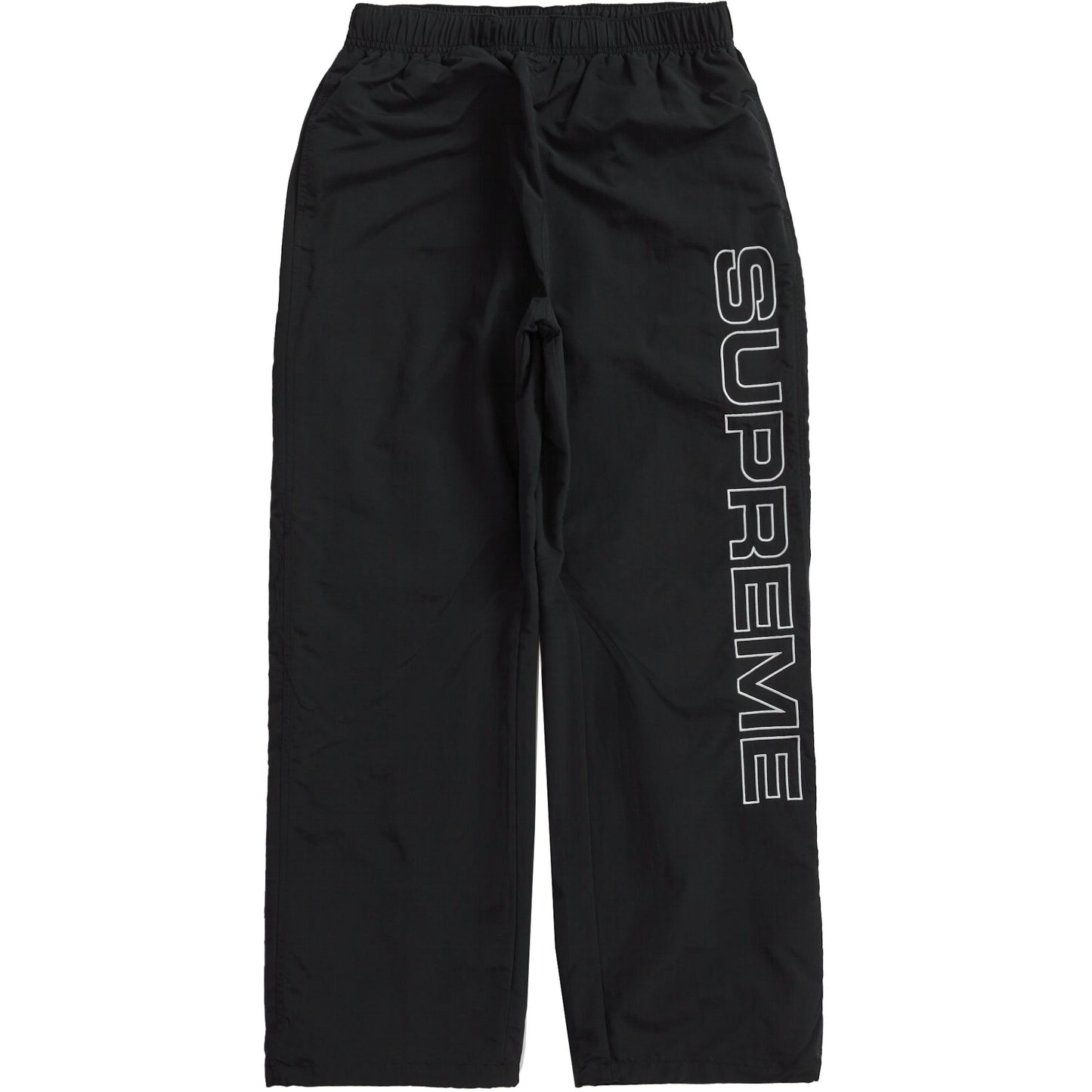 Supreme Spellout Embroidered Black Track Pant