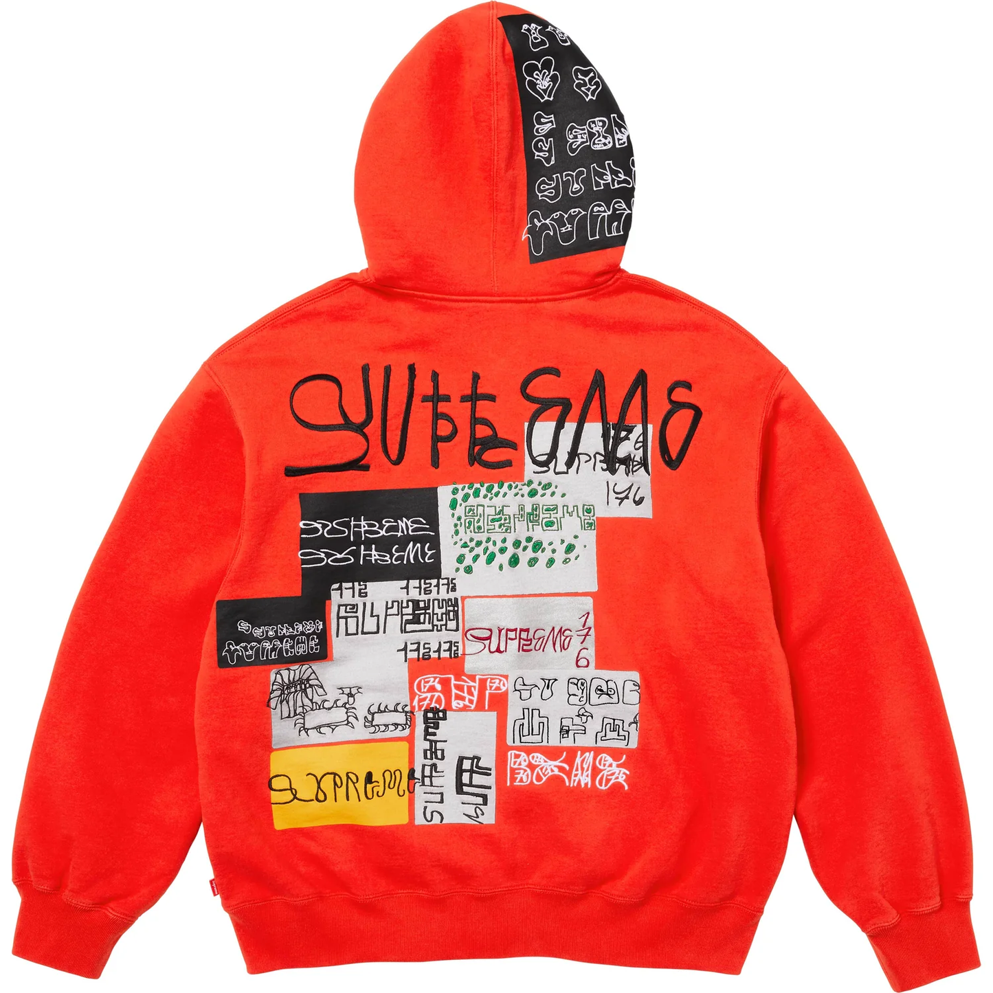 Supreme 176 Bright Orange Zip Up Hoodie