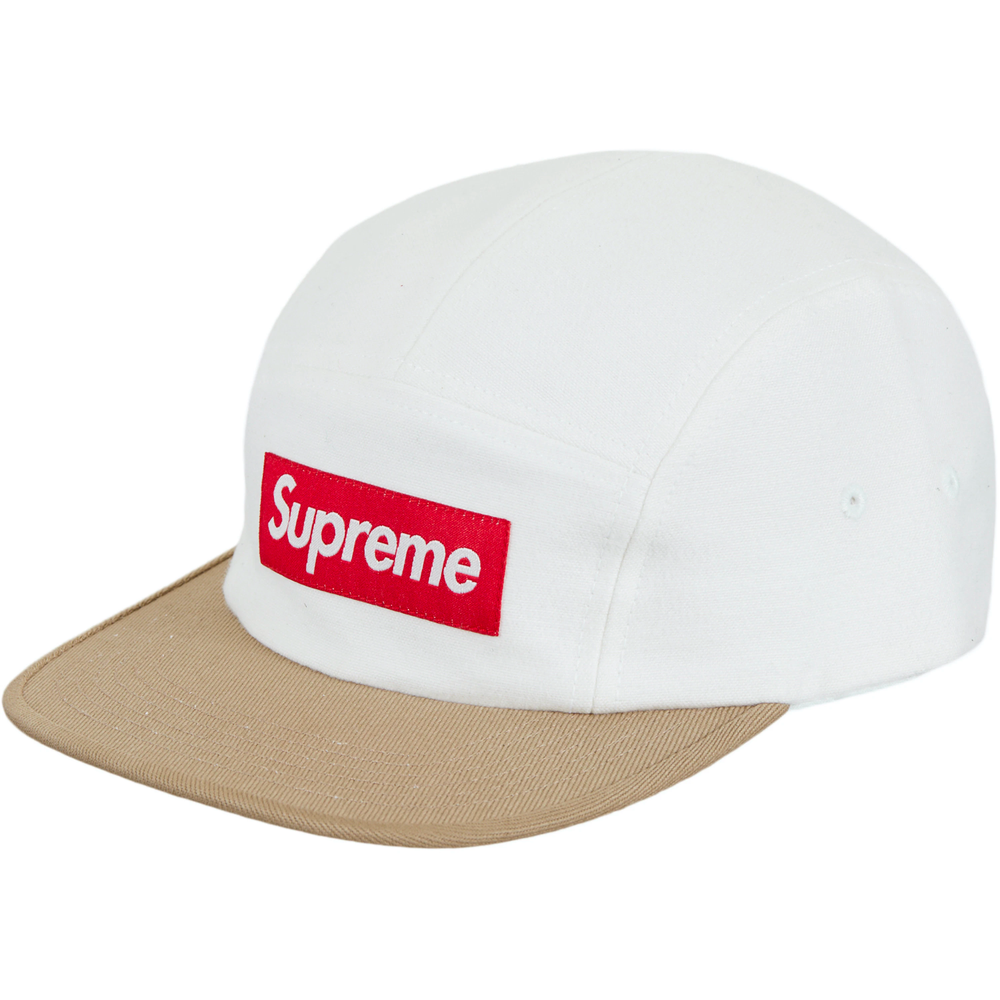 Supreme 2-Tone White Camp Cap